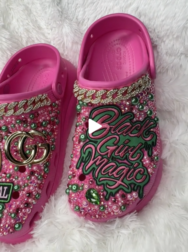 Black Girl Magic Custom Crocs